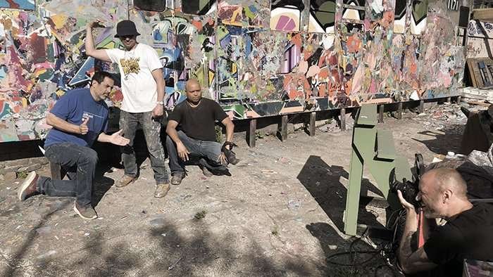 Photographing graffiti artists The Bronx
