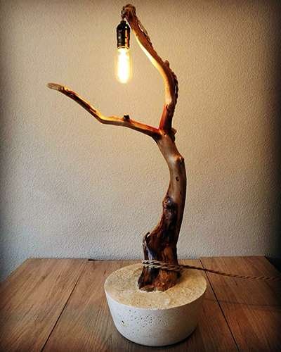 driftwood art lamps