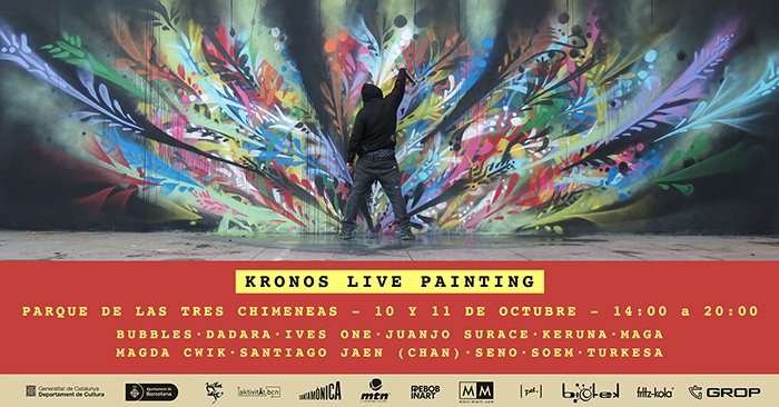live painting barceona