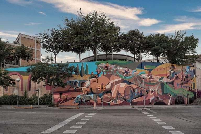 Muralism and Conservation in Trinidad Nova, Barcelona, Spain