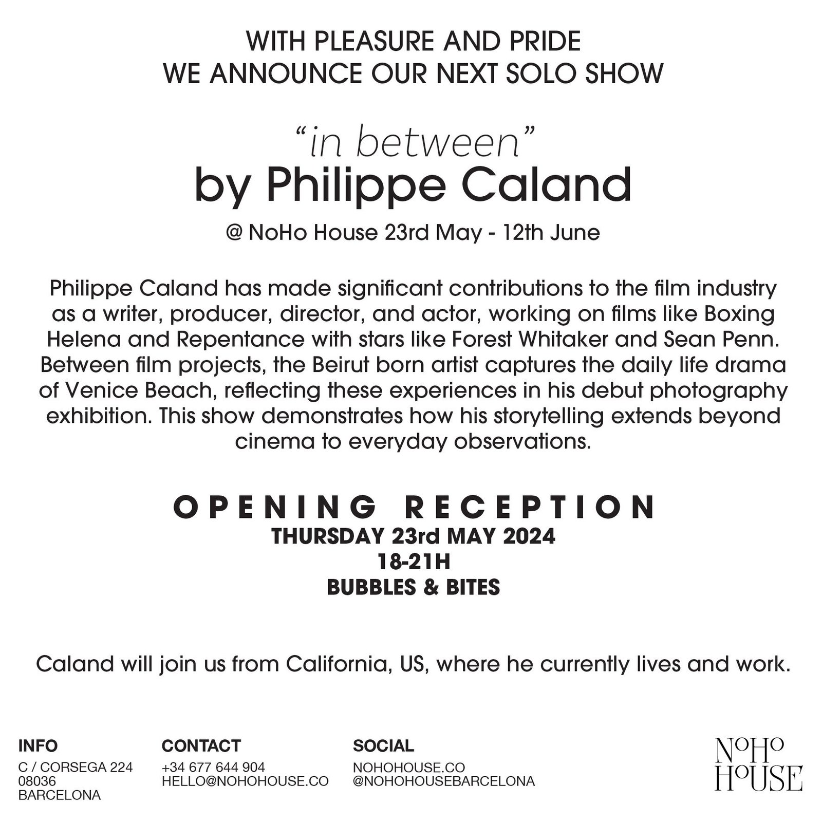 Philippe Caland exhibition