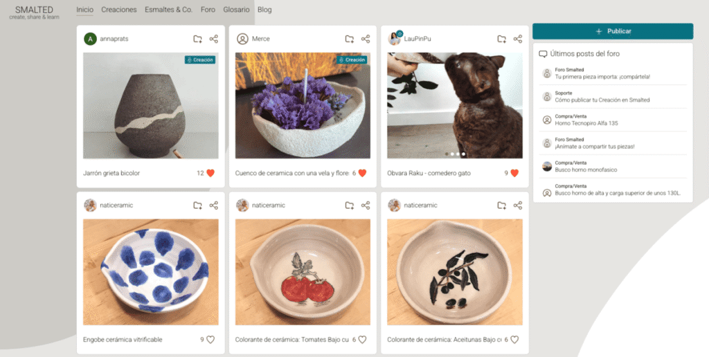 smalted Social Network for Ceramics