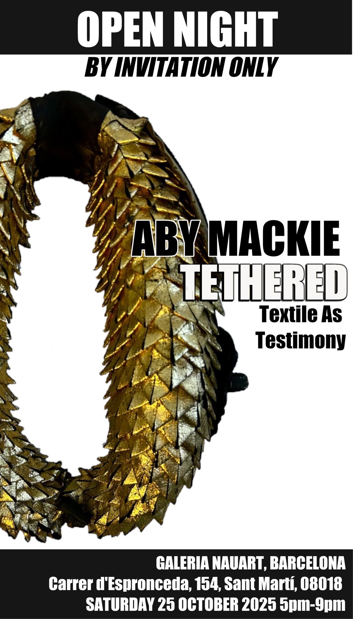 tethered exhibition by aby mackie