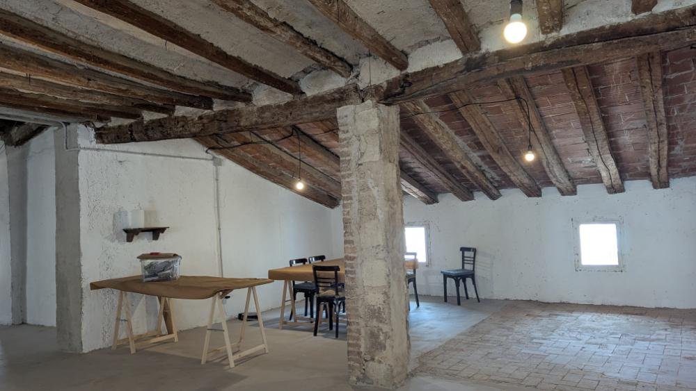 The attic art studio at The Craft