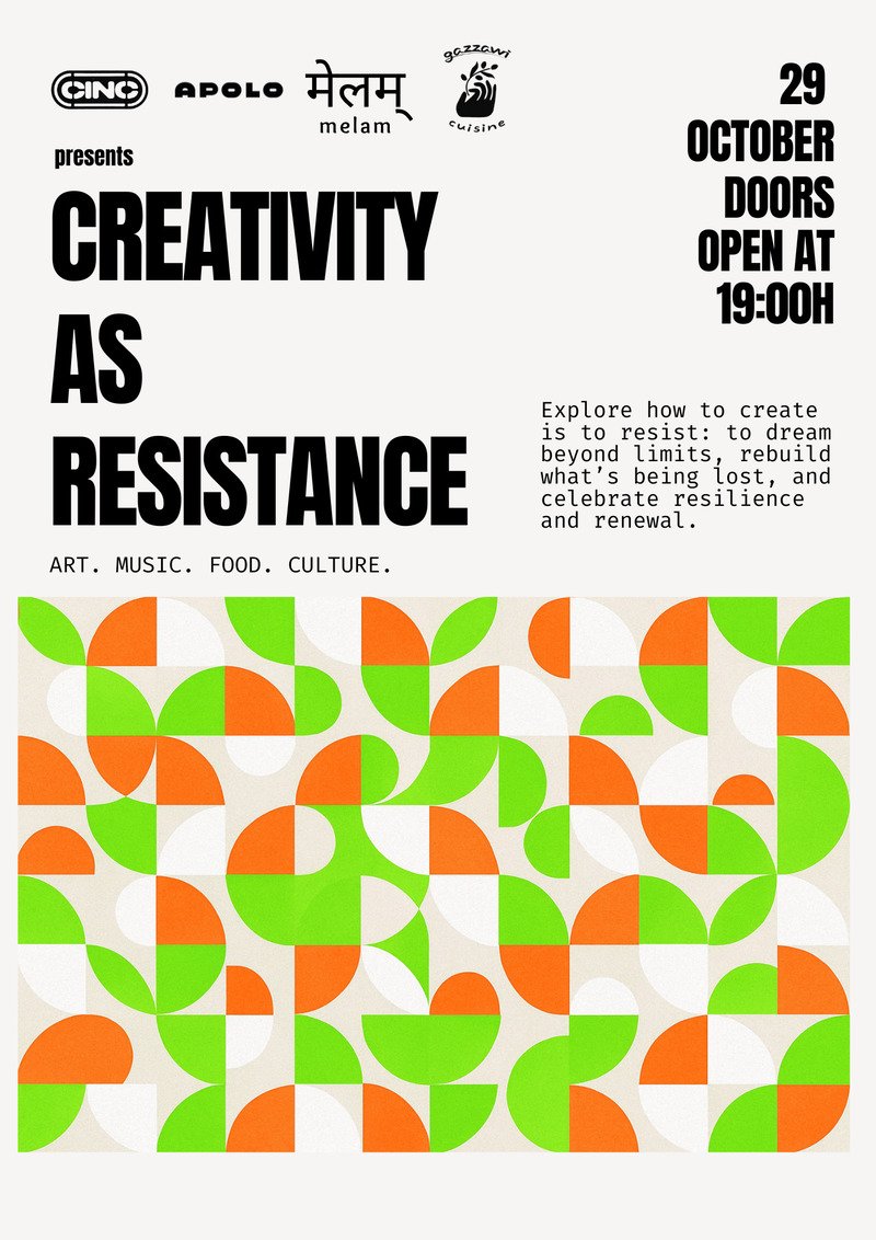 Creativity as Resistance gathering in barcelona october 2025