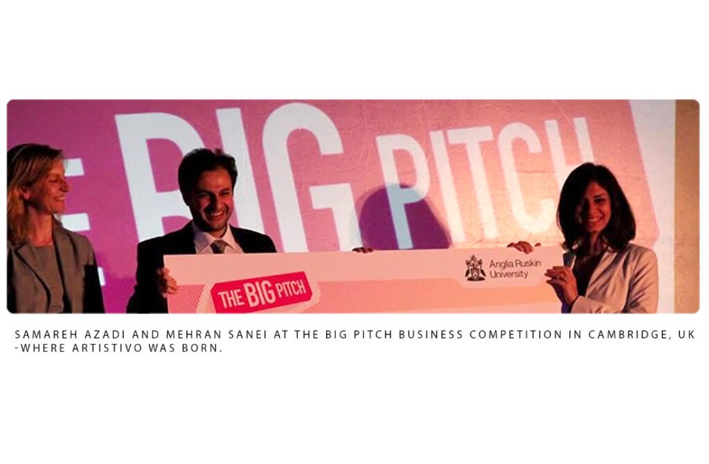 big pitch business competition where artistivo was born